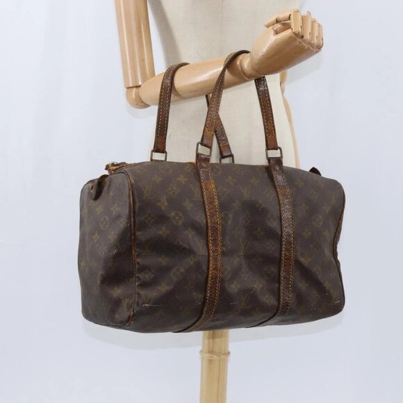 LOUIS VUITTON Monogram Sac Souple 35 Boston Bag M41626 LV Auth bs30426 - Picture 1 of 16